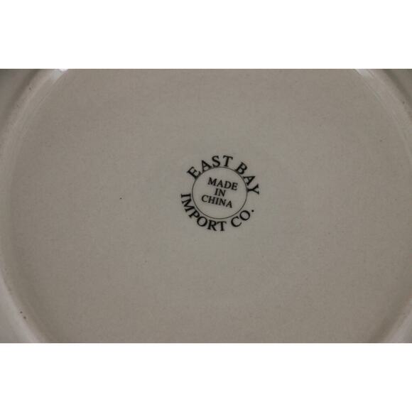 East Bay Import Co Ceramic Christmas Tree Holly Plates Set 7.5 & 10.5 Inches - Picture 9 of 10